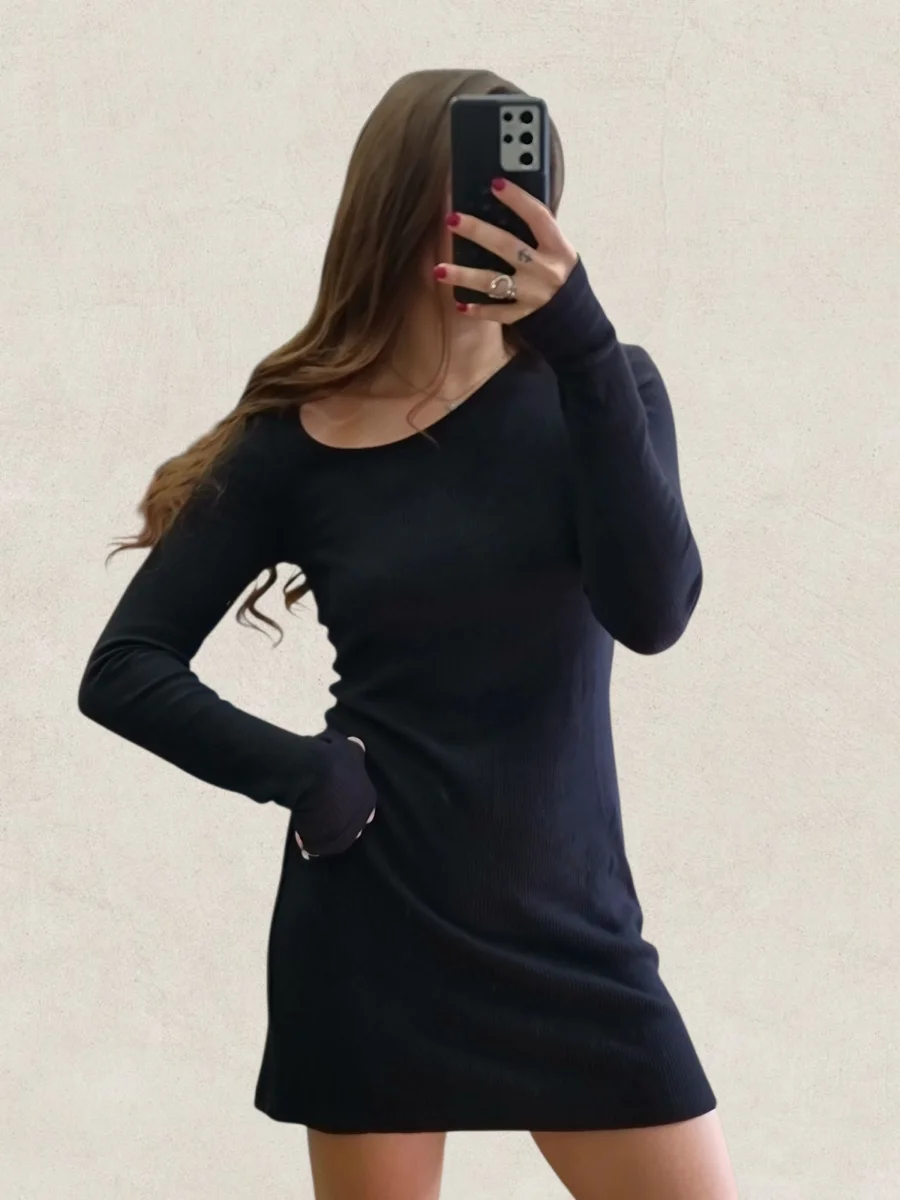 Kοντό ριπ φόρεμα