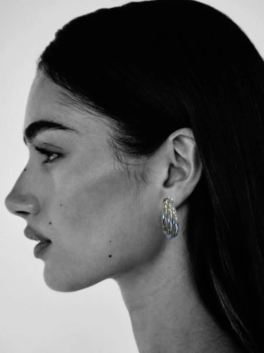 Σκουλαρίκι κρίκος τριπλός