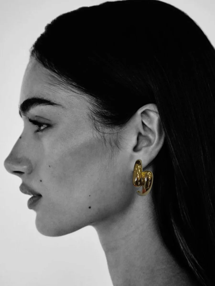 Σκουλαρίκι ασύμμετρος κρίκος