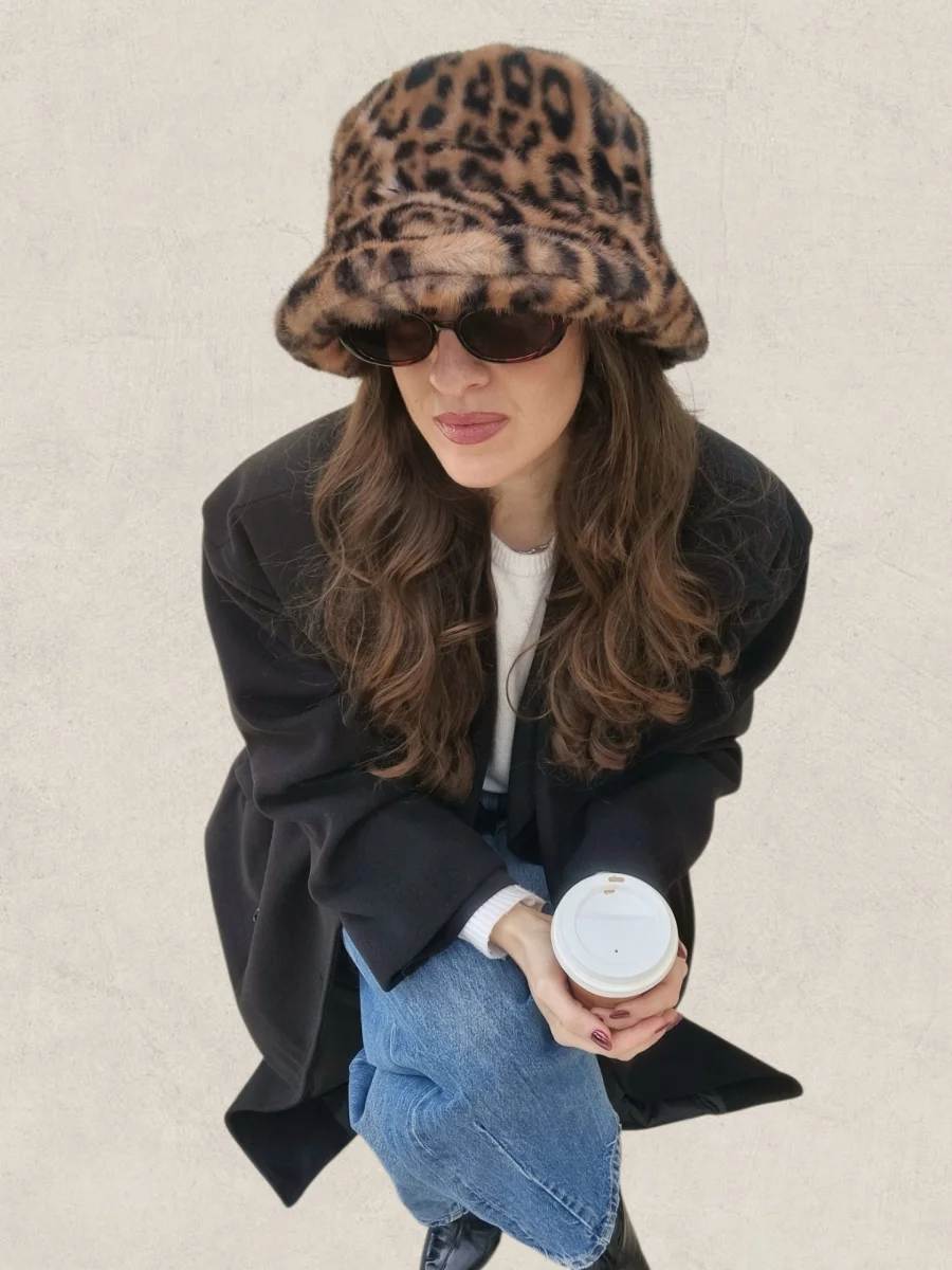 Λεοπάρ γούνινο καπέλο