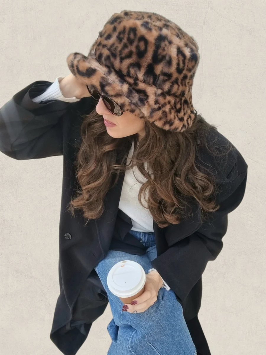 Λεοπάρ γούνινο καπέλο