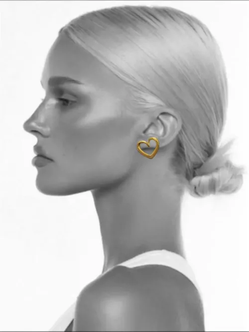 Σκουλαρίκια ασύμμετρες καρδιές