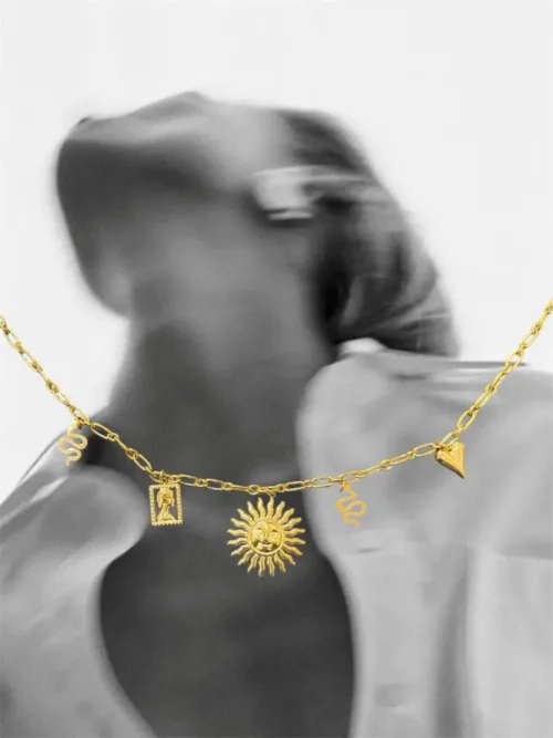Κολιέ με charms "ήλιο"