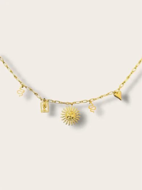 Κολιέ με charms "ήλιο"