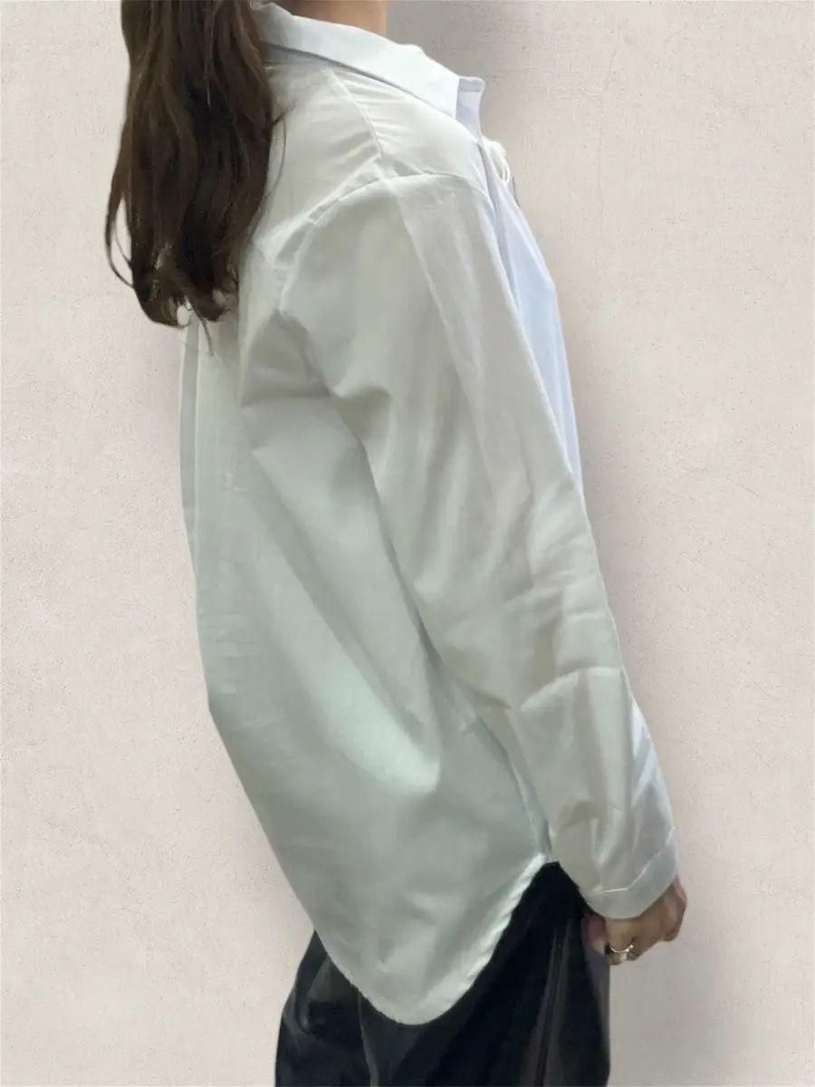 Λευκό oversized πουκάμισο