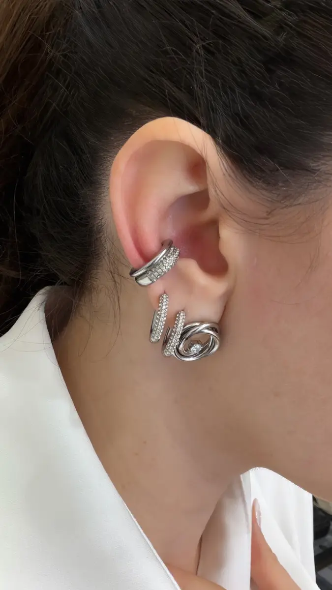 Earcuff σκουλαρίκι με ζιργκόν