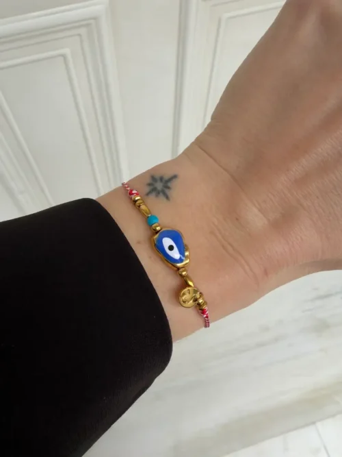 Βραχιόλι μαρτάκι με ασύμμετρο ματάκι