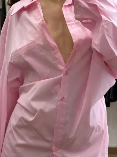 Πουκάμισο oversized με ιδιαίτερη ραφή