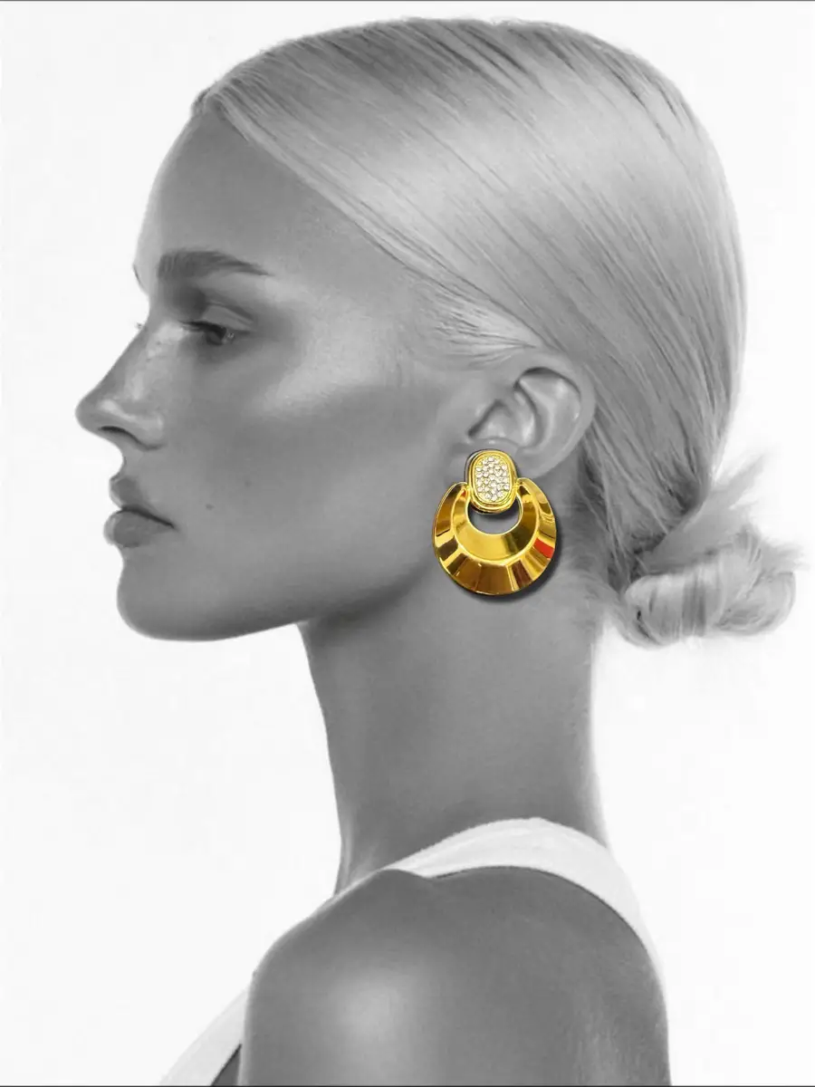 Statement σκουλαρίκι με ζιργκόν