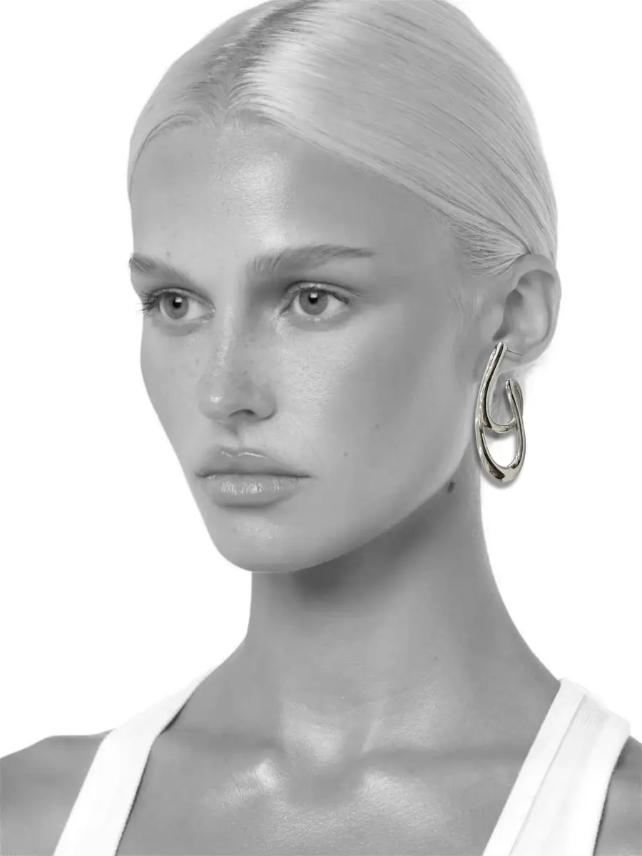 Ατσάλινα ασύμμετρα σκουλαρίκια