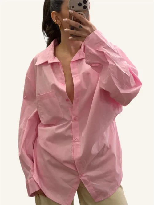 Πουκάμισο oversized με ιδιαίτερη ραφή