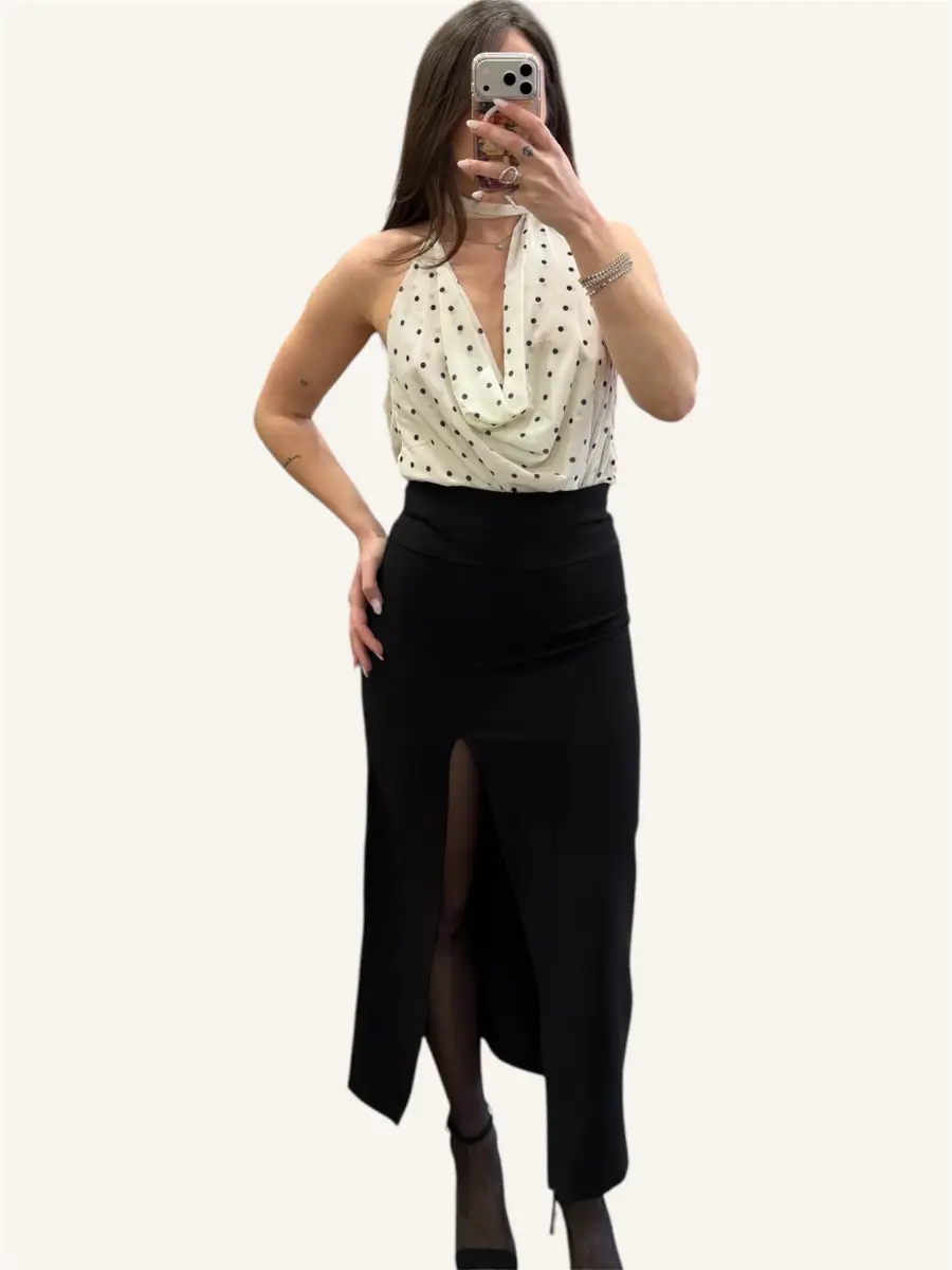 Μίντι φούστα με άνοιγμα