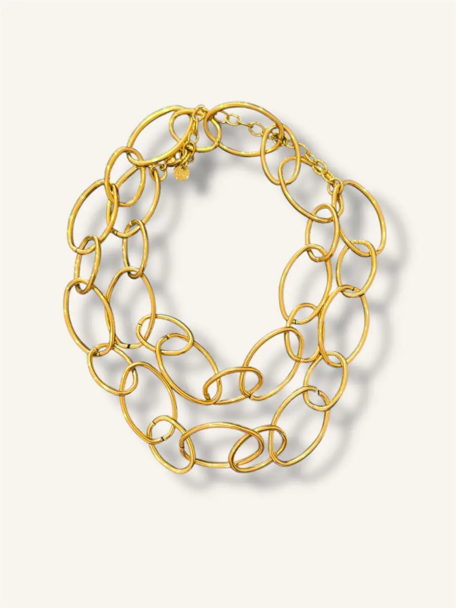 Κολιέ μακριά ατσάλινη αλυσίδα