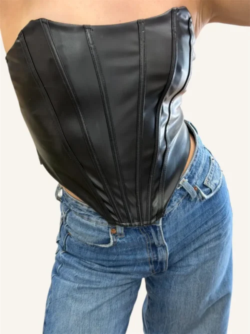 Μαύρος ασύμμετρος κορσές