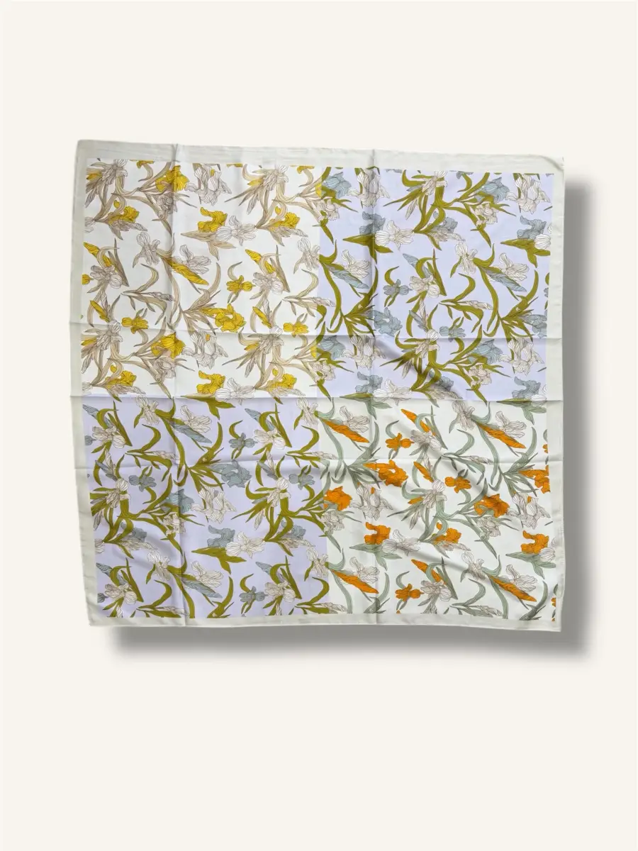 Μεγάλο μαντήλι με λουλούδια