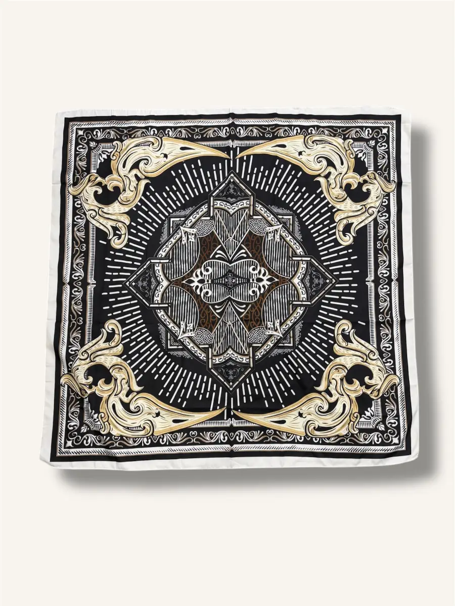 Μεγάλο μαντήλι με ασύμμετρα σχέδια